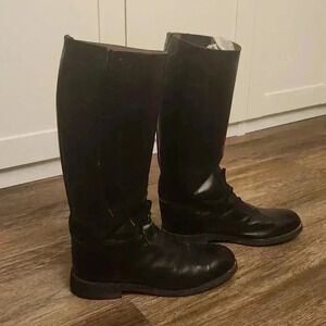 Bates Floataways Elite Motorcycle Riding Tall Leather Boots WIDE 11.5E